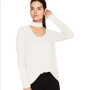 Calvin Klein Jeans rib knit choker long sleeve XL